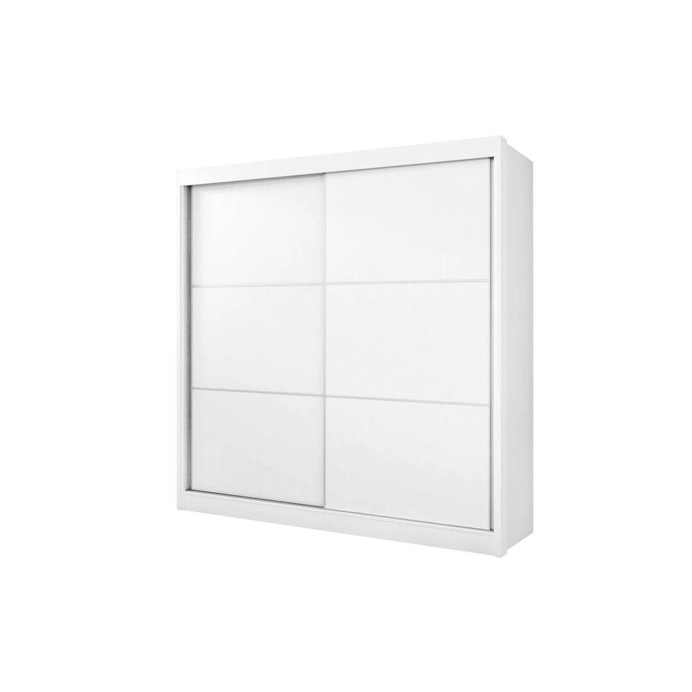 Guarda Roupa Casal 2 Portas 6 Gavetas Cancun Cinamomo Branco - D` Doro Móveis