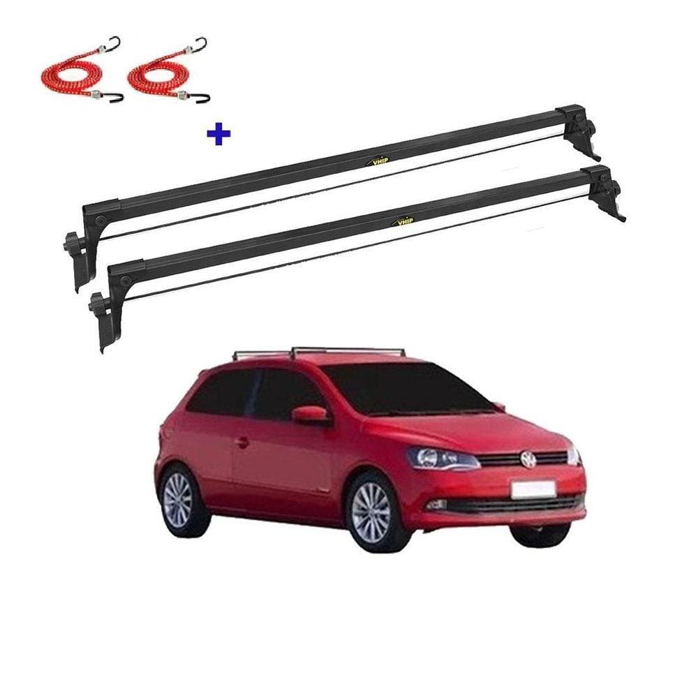 Rack Teto Bagageiro + 2 Elasticos Gol G6 2 Portas Ano 12/19