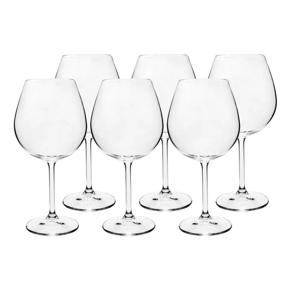 Jogo De 6 Taças Vinho Bordeaux 650ml Gastro Colibri Bohemia