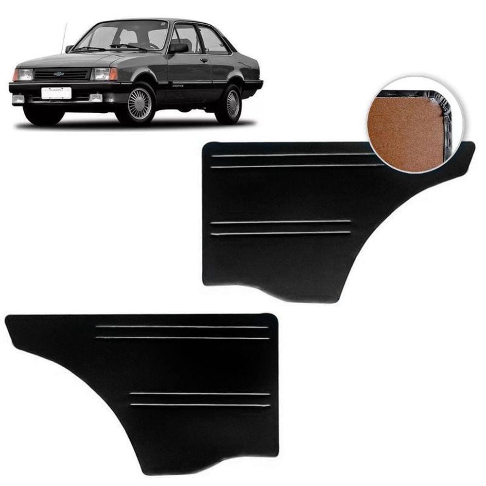 Forro De Porta Traseiro Chevette 73-83 Vinil Preto