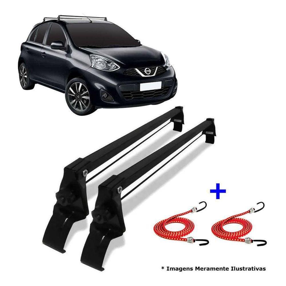 Rack De Teto Bagageiro + 2 Elasticos March Ano 11/20
