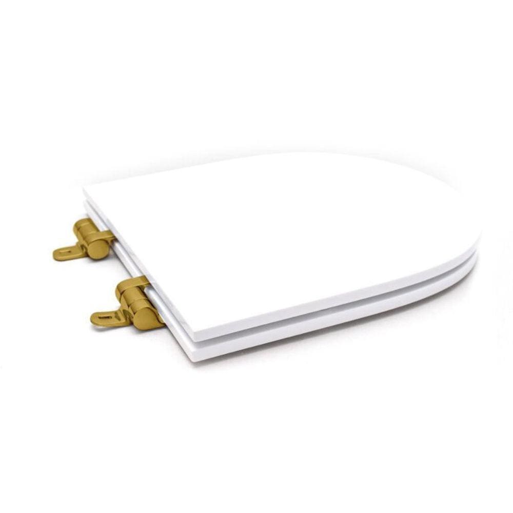Assento Sanitário Poliéster para Louça Link/carrara/belle Époque deca Slow Close Branco