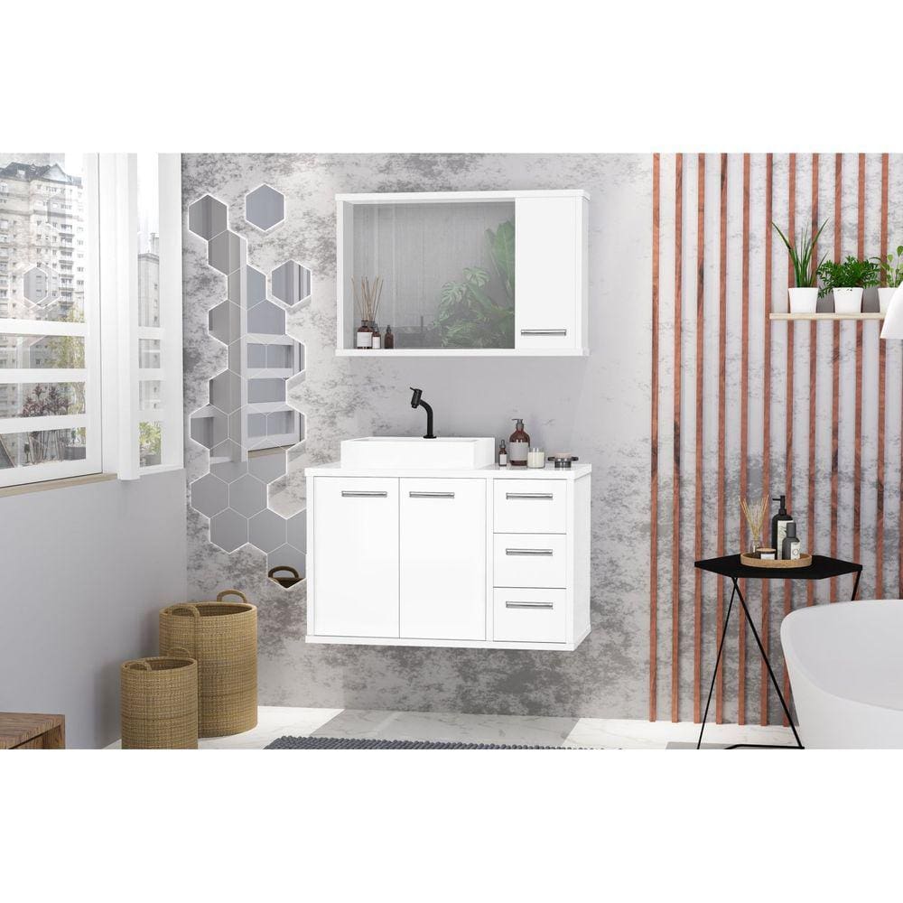 Conjunto para Banheiro Turin 80 Branco