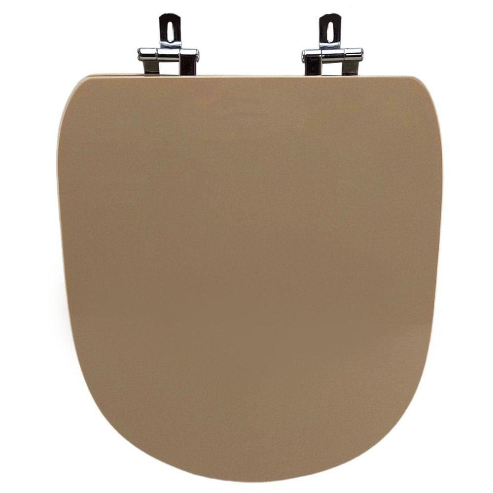 Assento Sanitário Poliéster para Louça Life/vogue Plus celite/deca Super Luxo Cromado Creme