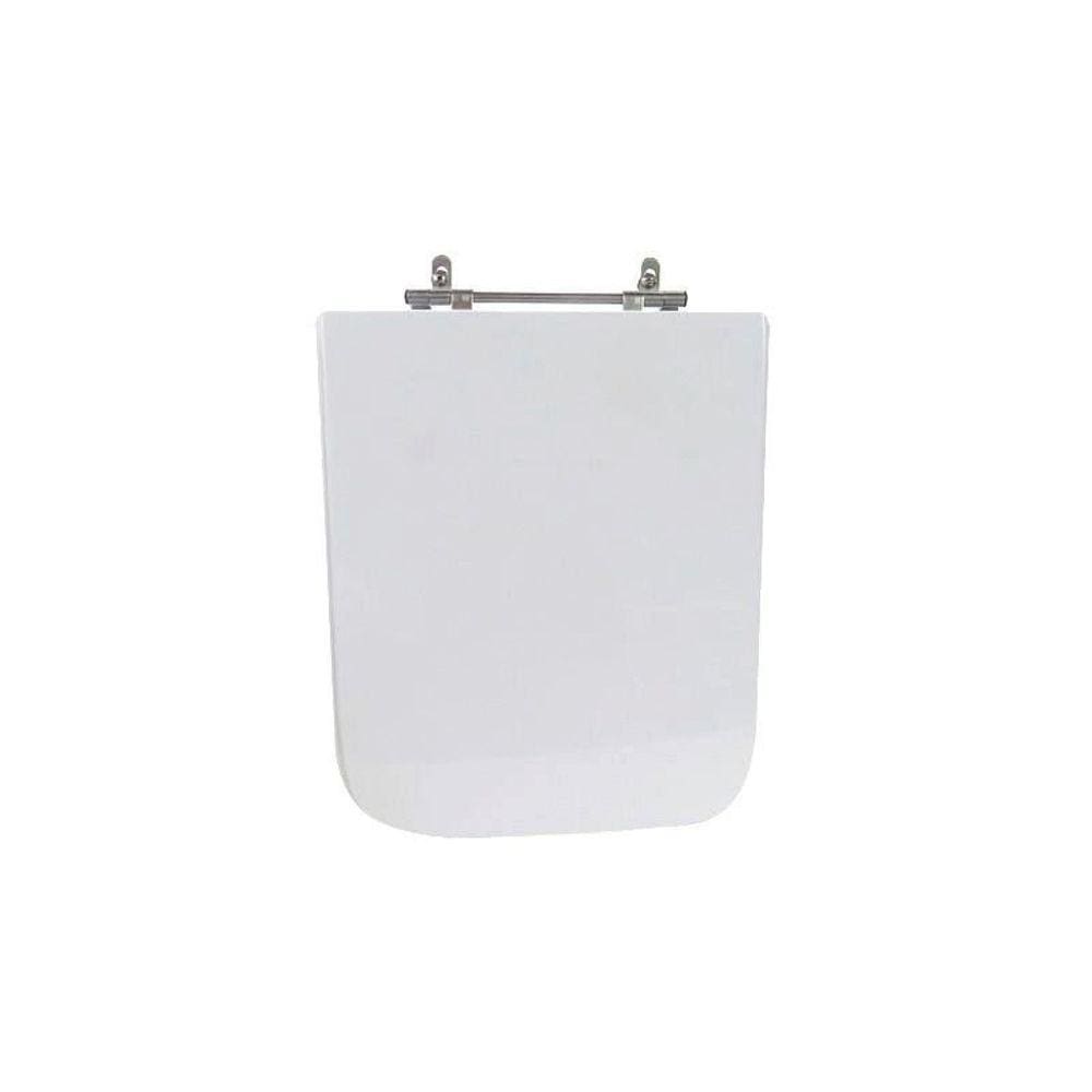 Assento Sanitário Poliéster para Louça Square incepa Aço Branco