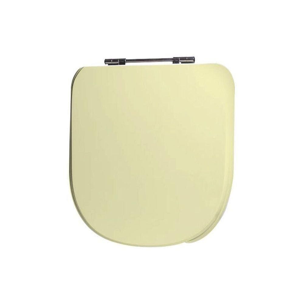 Assento Sanitário Poliéster para Louça Vogue Plus Conforto deca Aço Creme