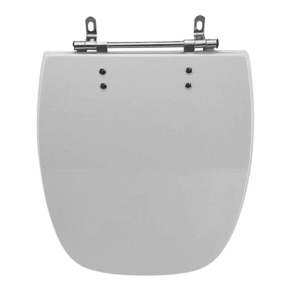 Assento Sanitário Poliéster para Louça Stylus celite Aço Branco
