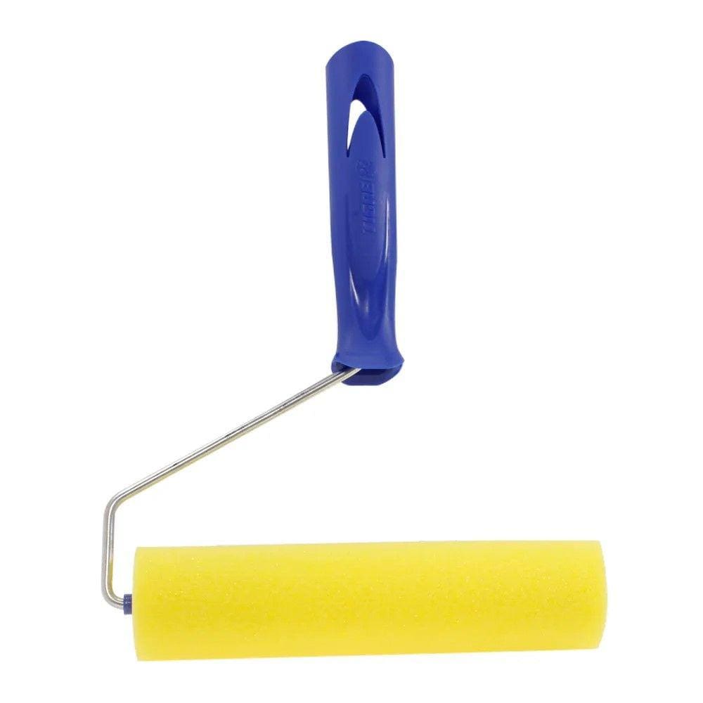 Rolo Pintura Rolinho Espuma Amarela C/ Cabo 15cm Tigre