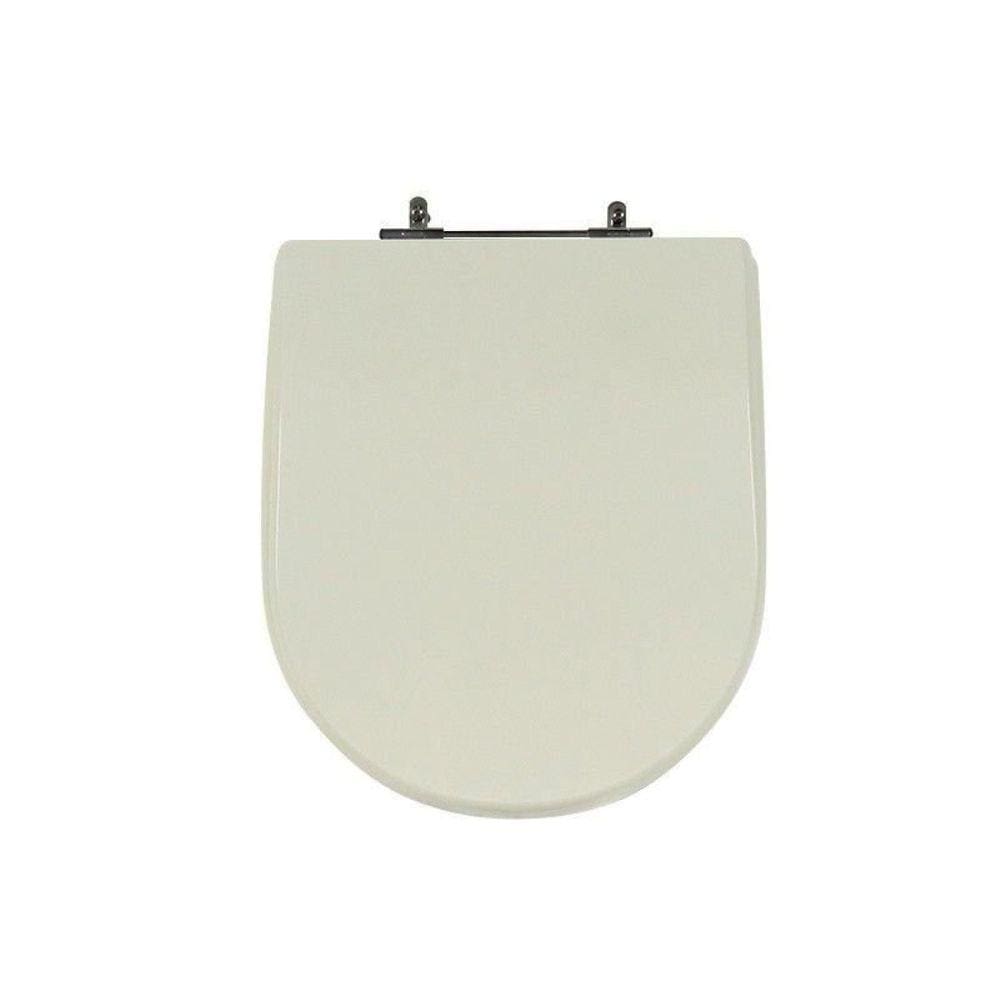 Assento Sanitário Poliéster para Louça Riviera/smart celite Aço Pergamon