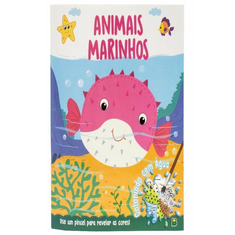 Colorindo Com Água Animais Marinhos
