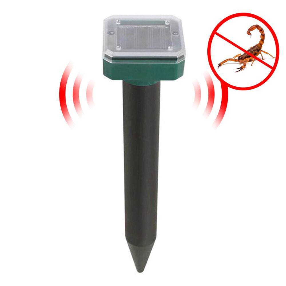 Repelente Solar Ultrassonico Pestes Escorpião Cobras Ratos Roedores Jardim Externo