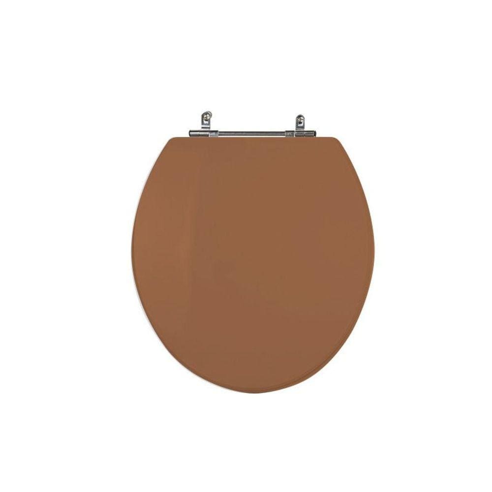 Assento Sanitário Poliéster para Louça Azálea/standard/carina/flamingo/fiore/sabará Aço Ocre
