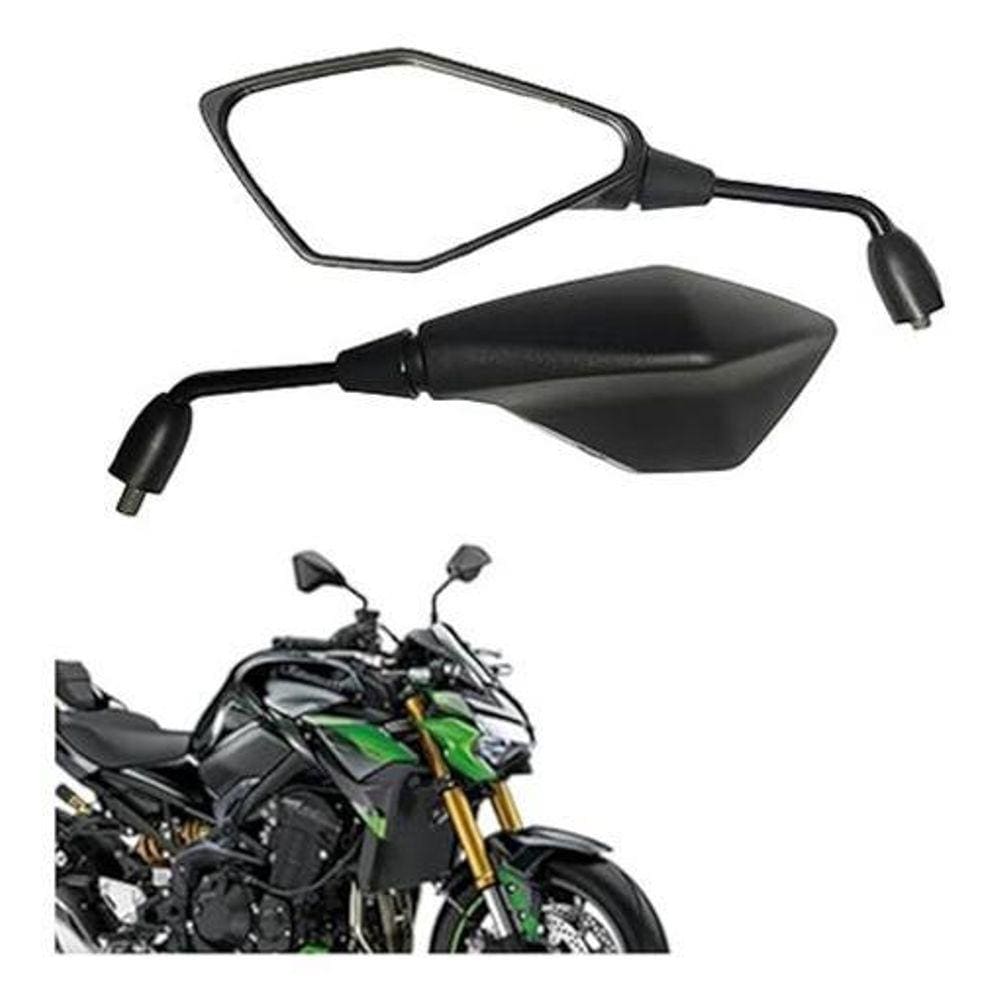 Retrovisor Mini Modelo Z400 Kawasaki Fixo Espelho Esportivo