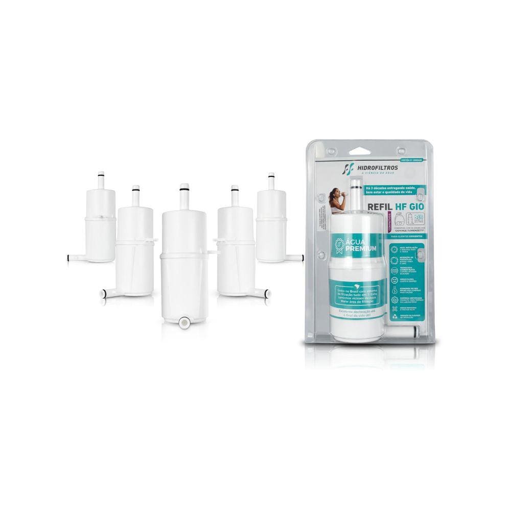 Kit 5 Refil Hidrofiltros Compatível Lorenzetti Gioviale