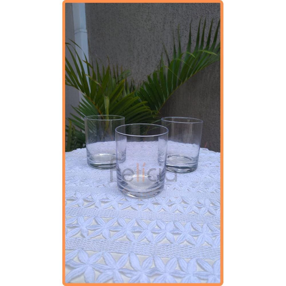 Jogo com 6 Copos Vital em Vidro 400ml - Full Fit