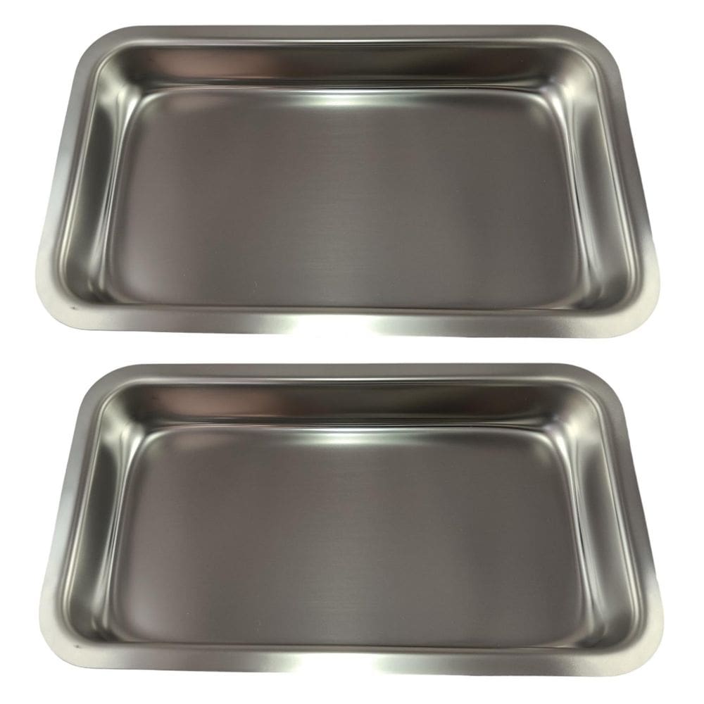 Bandeja Cirurgica Inox 22X12X03,5Cm 600Ml Kit Com 2 Unidades