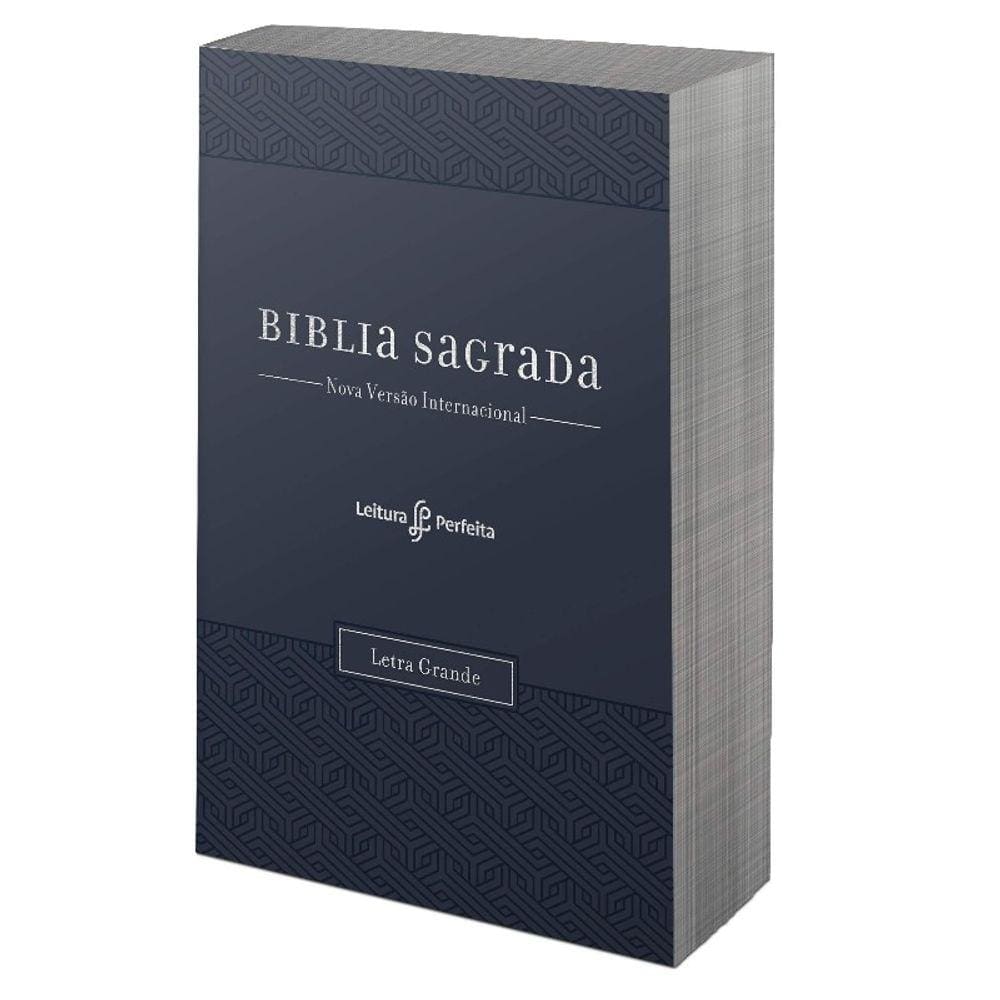Bíblia Nvi com Espaço para Anotações - Couro Soft Azul - Leitura Fácil