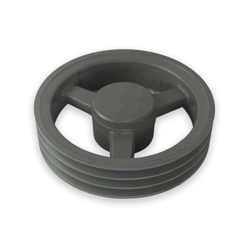 Polia Ferro Fundido 190mm 3 Canais - Uso Industrial