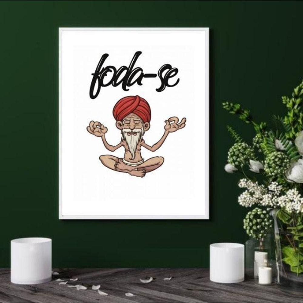 Quadro Decorativo Meditação Prática - 60X48Cm