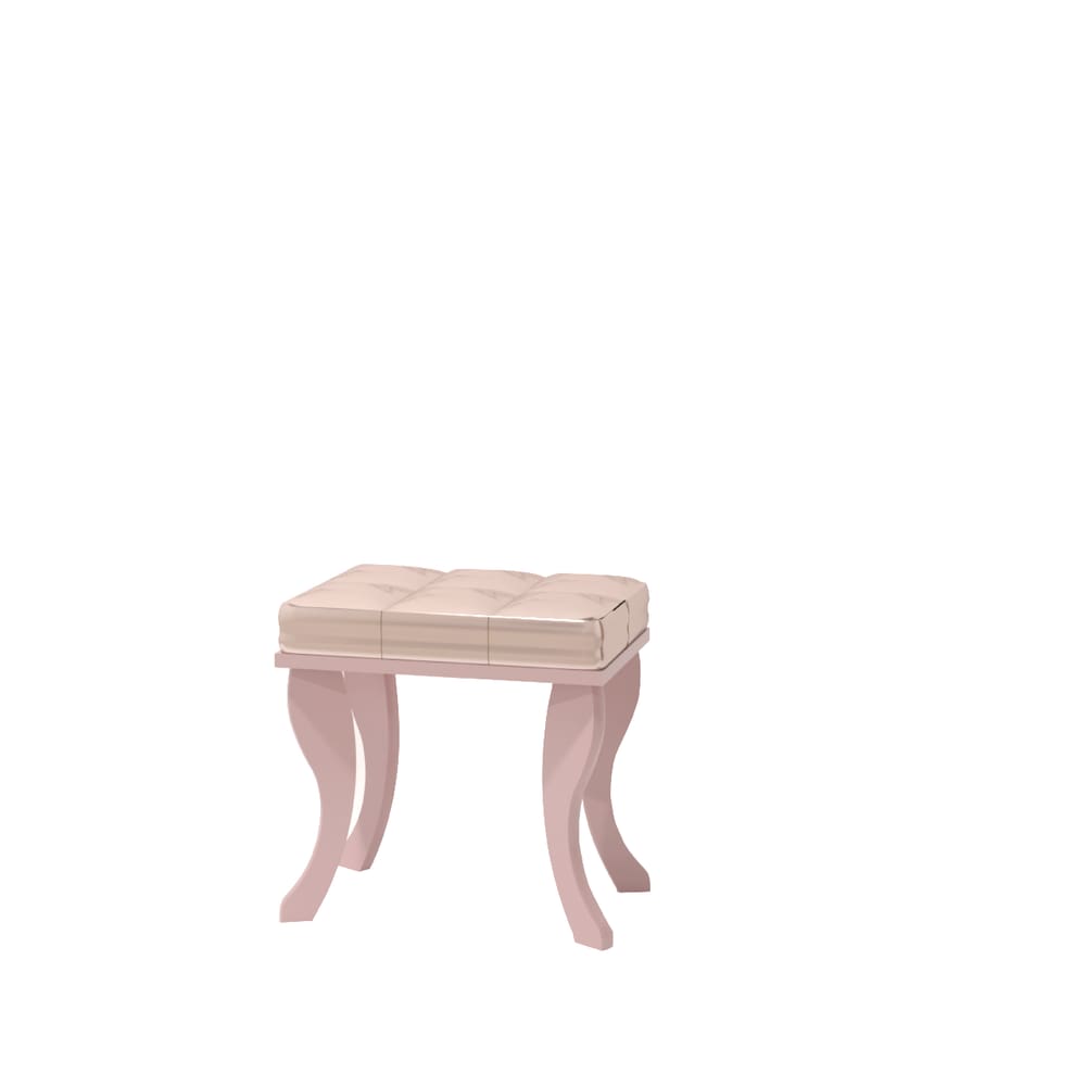 Banquinho Penteadeira Infantil Banqueta Rosa