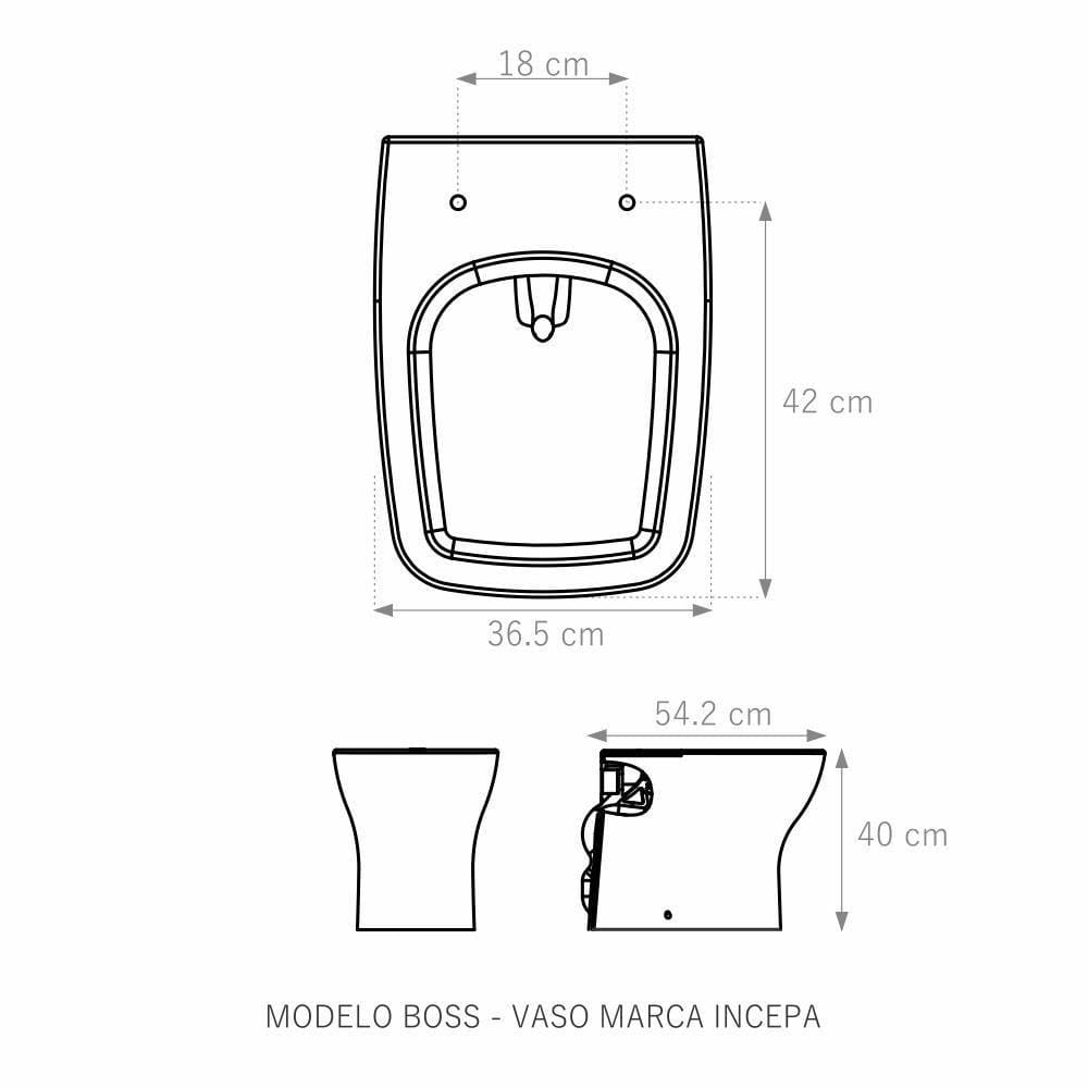 Tampa De Vaso Boss Preto Tampa Para Vaso Incepa De Mdf Preto