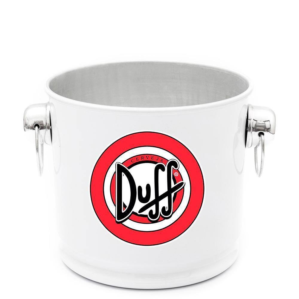 Balde De Gelo Térmico Em Alumínio 12L Branco Duff Beer