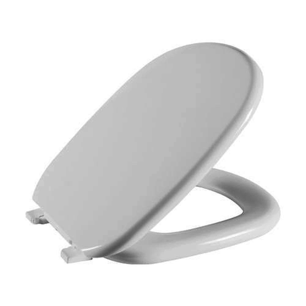 Assento Sanitário Fiori Flox Cinza Claro Almofadado