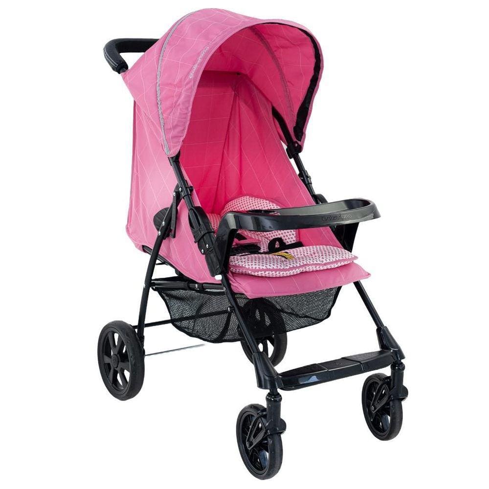 Carrinho De Bebê Romano Rosa 0 A 15Kg - Galzerano