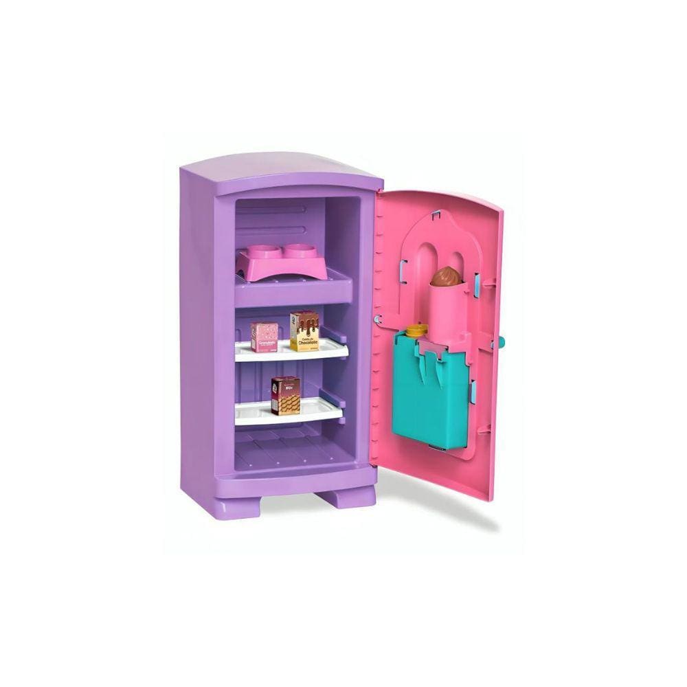Geladeira de Brinquedo Infantil Sweet Fantasy c/ Acessórios