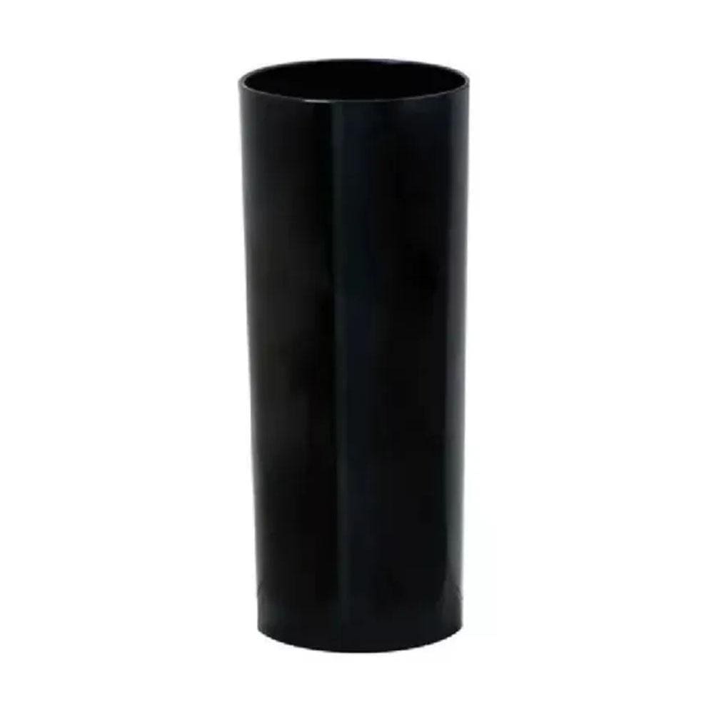 Copo Plástico 340Ml Long Drink Preto Para Festas C/1 Unid.