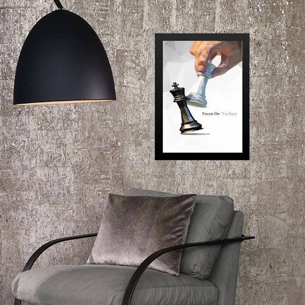 Quadro Xadrez- Focus On The Best 24X18Cm