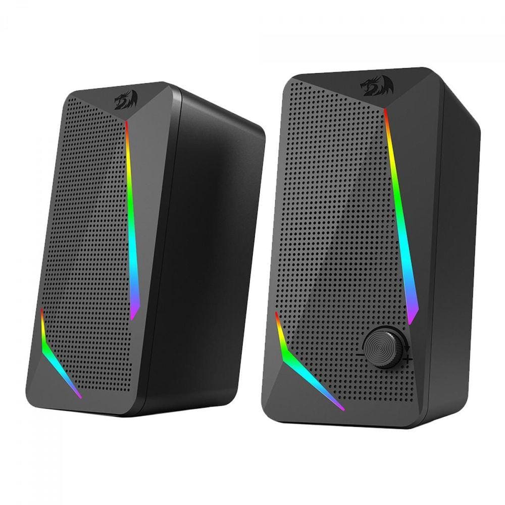 Caixa De Som Redragon Waltz Rgb 2.5Wx2 200Hz Usb 3.5Mm Gs510