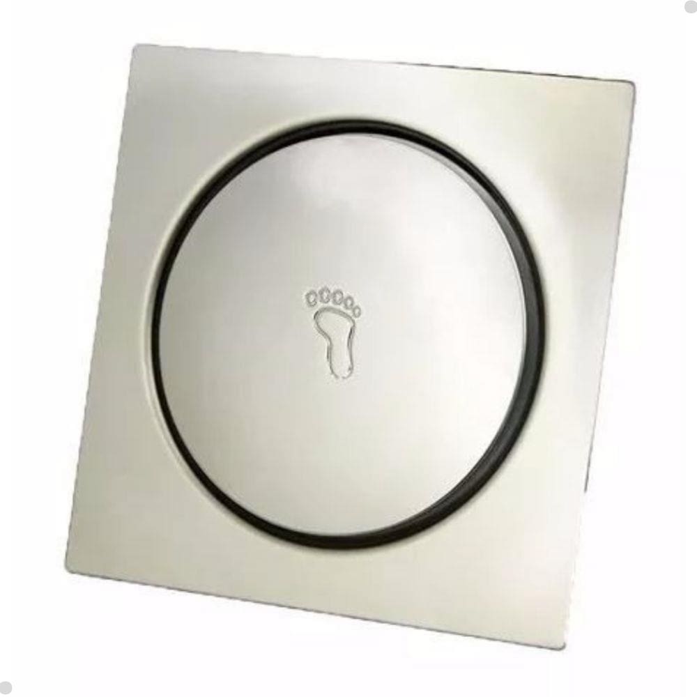 Ralo Click Inteligente De Inox Acabamento Quadrado 15X15