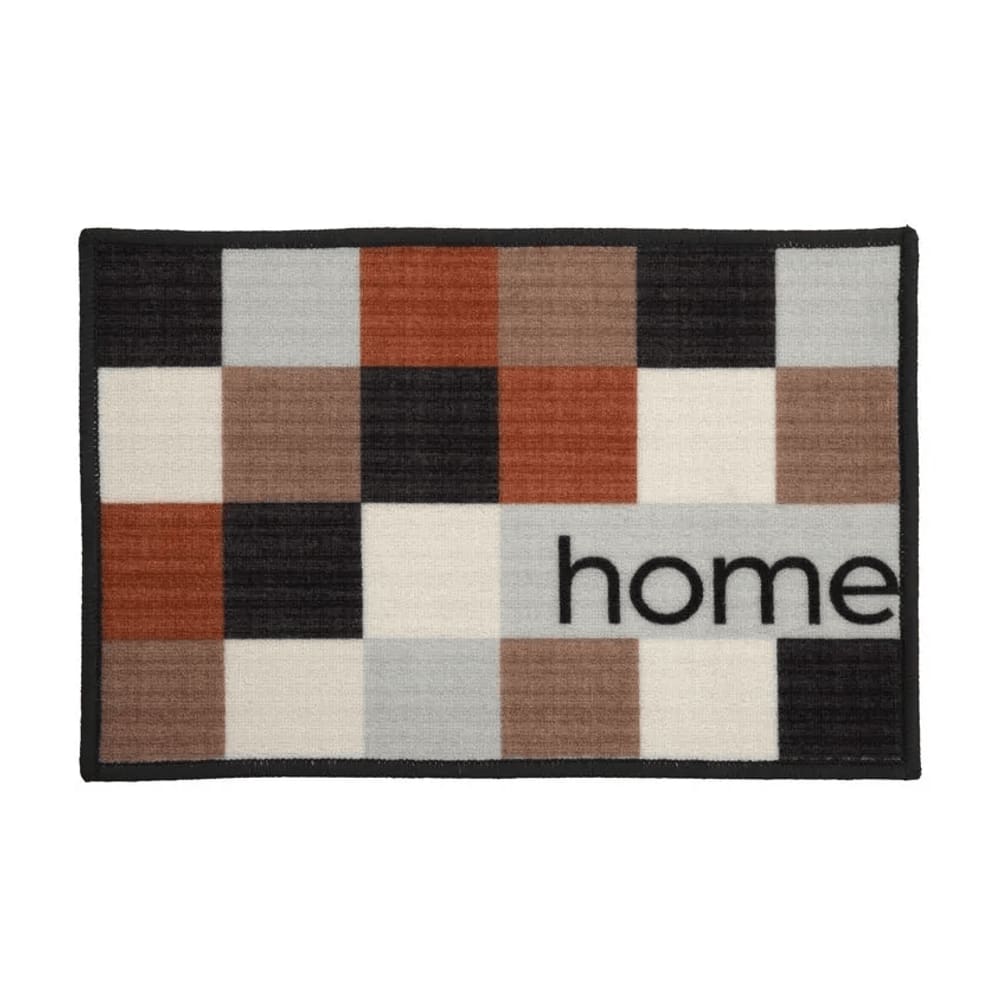Tapete para Entrada Cleankasa 40cm x 60cm Home Xadrez Kapazi