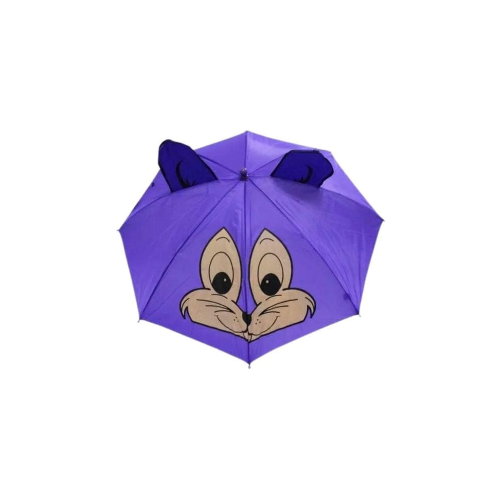 Guarda-Chuva Infantil Bichinhos Automatico Apito Roxo