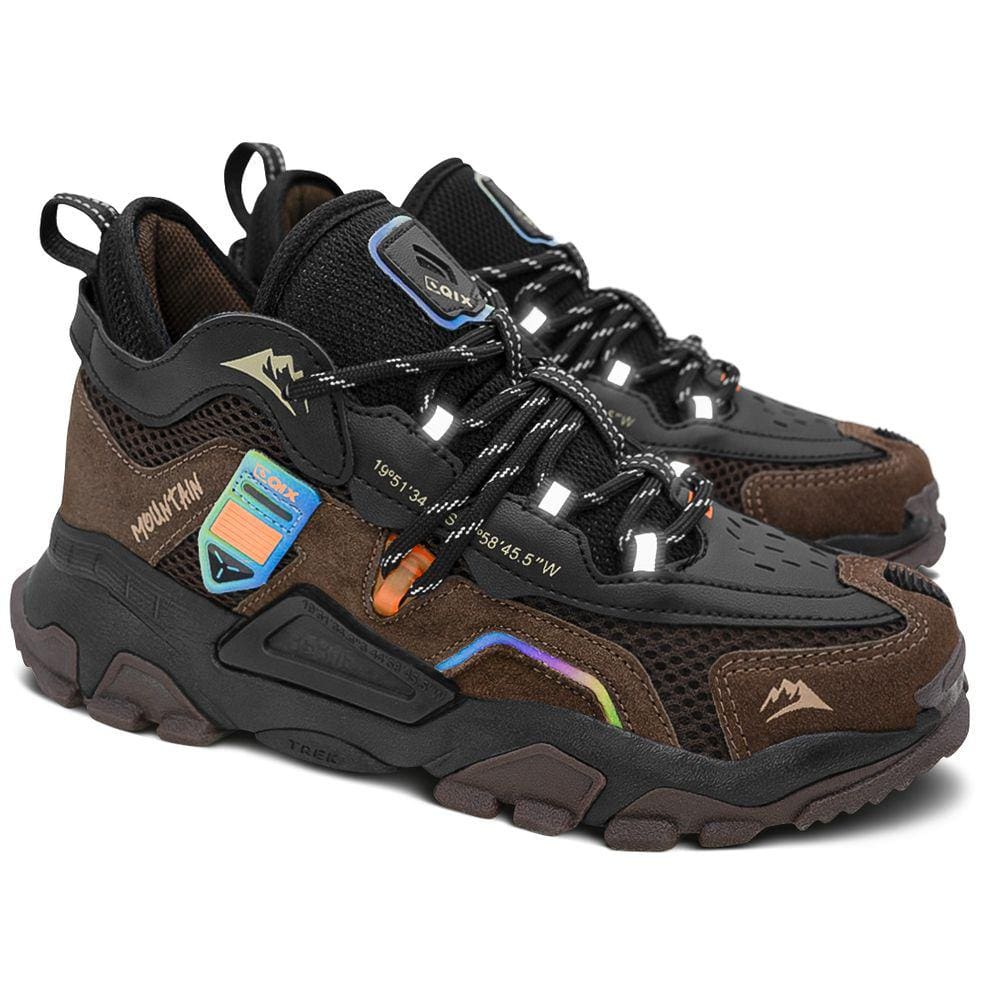 Tênis Qix Mountain Preto Marrom