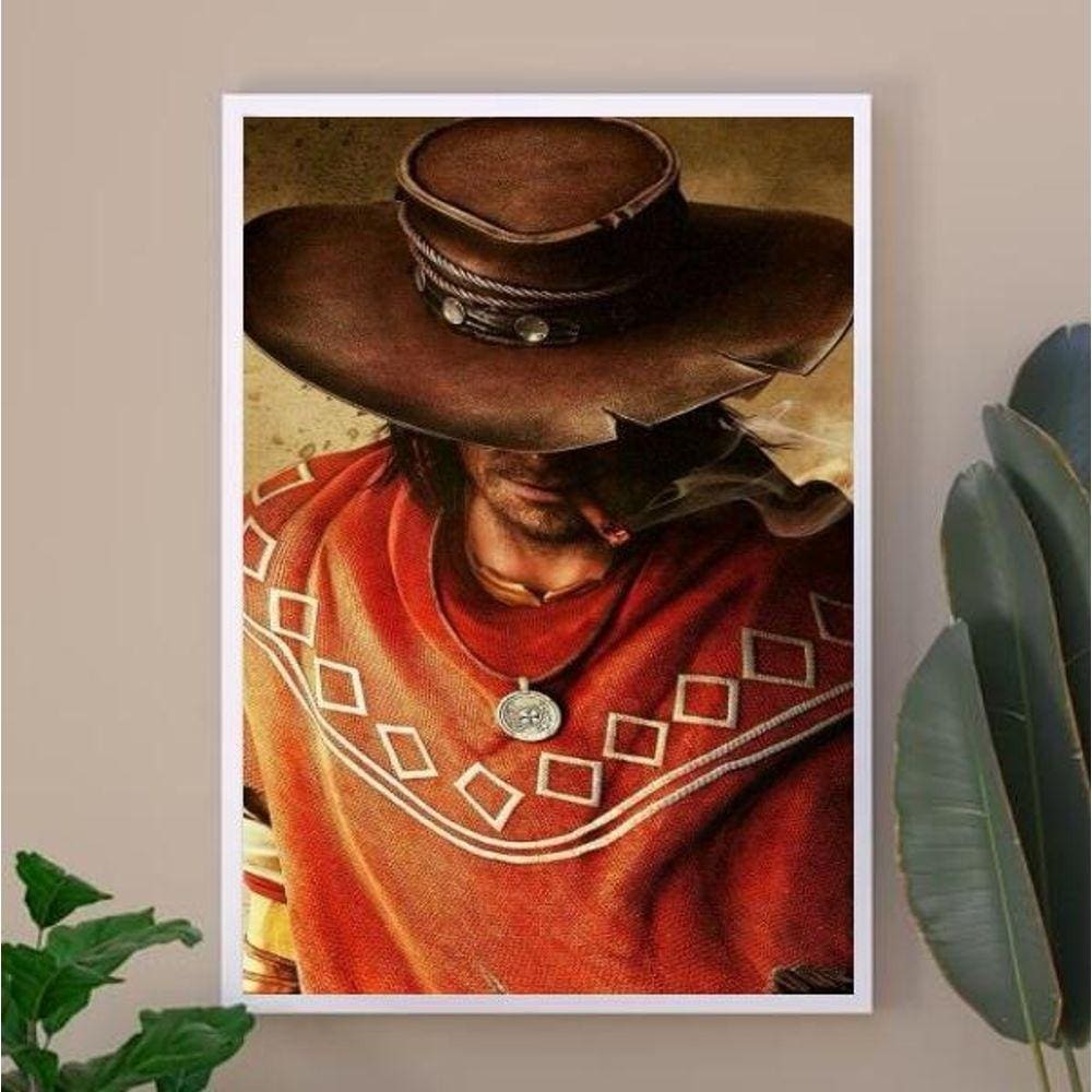 Quadro Decorativo Boiadeiro Umbanda 45X34Cm