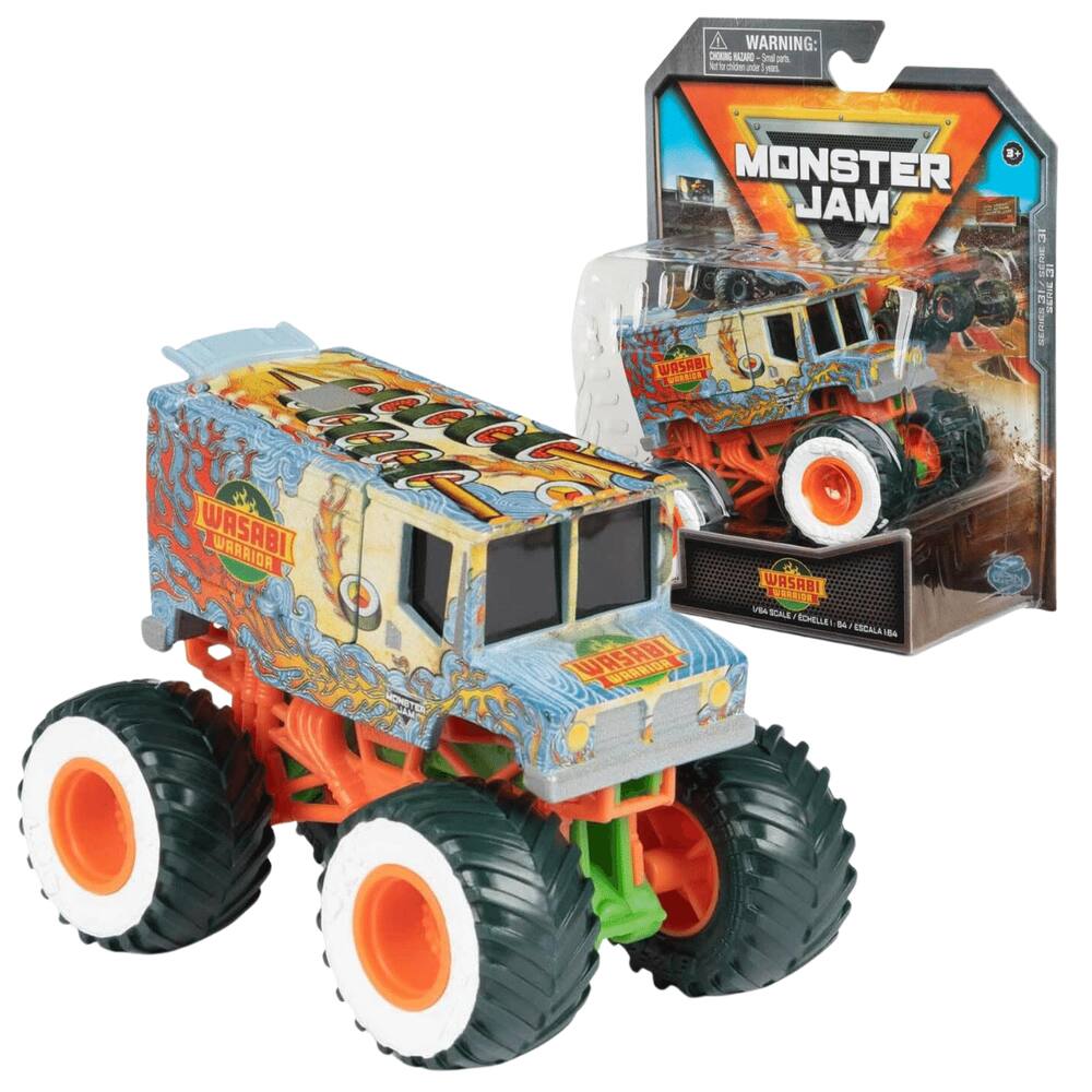 Carrinho Monster Jam Wasabi Warrior Sushi Truck 1:64 Sunny