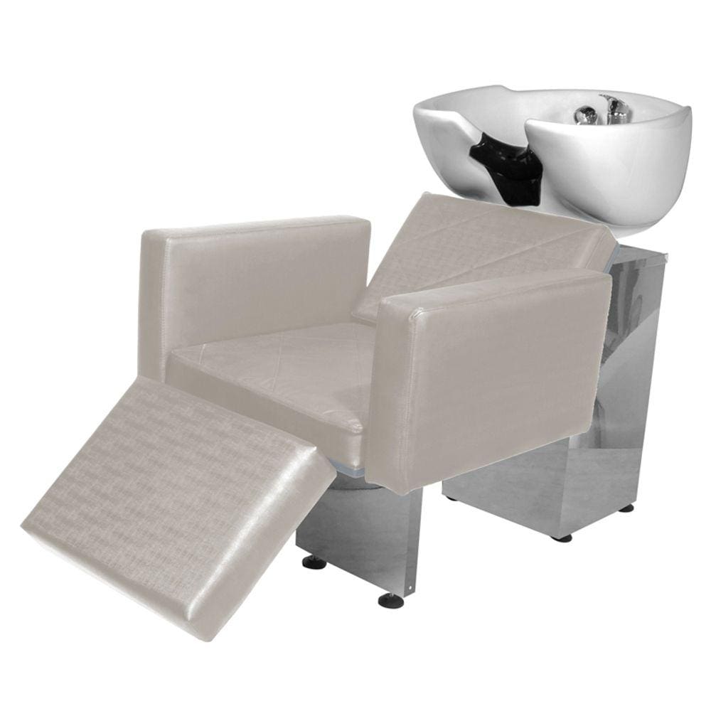 Lavatório Salão de Beleza Evidence Ap Base Inox BrancoF