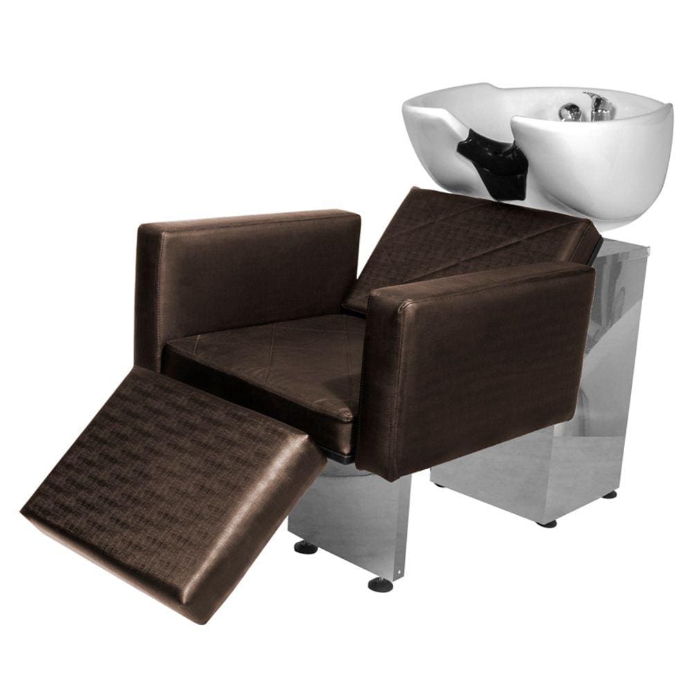 Lavatório Salão de Beleza Evidence Ap Base Inox Marrom
