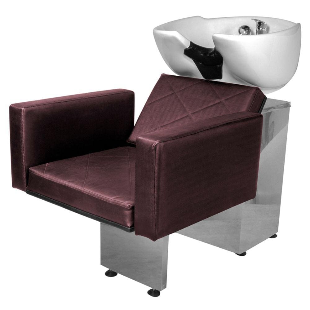 Lavatório Salão de Beleza Evidence Base Inox Vinho