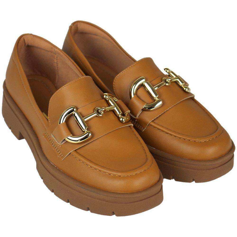 Mocassim Vizzano Caramel Feminino