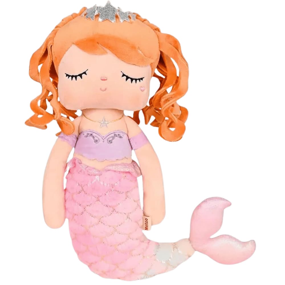 Boneca Metoo Angela Sereia Isla Pelúcia Rosa Bup Baby