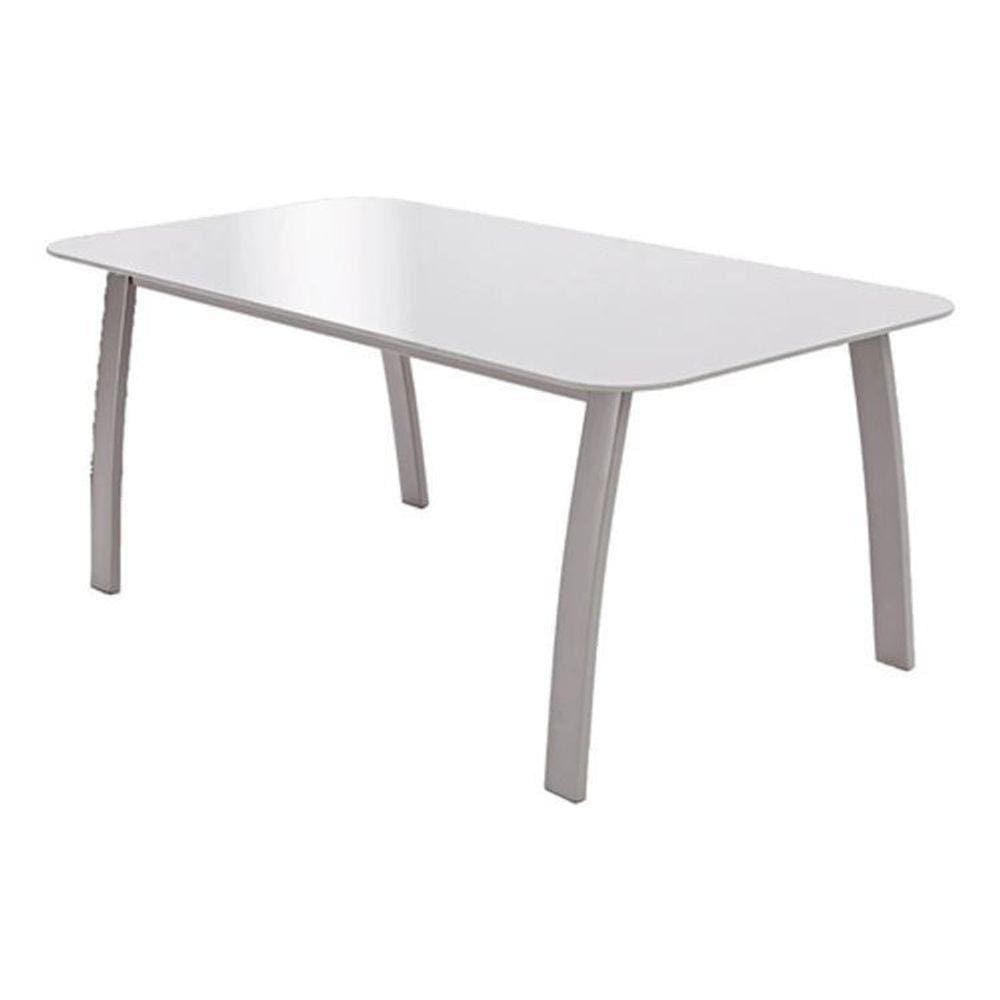 Mesa De Apoio Retangular De Aço Cinza 35X45X85Cm Importado