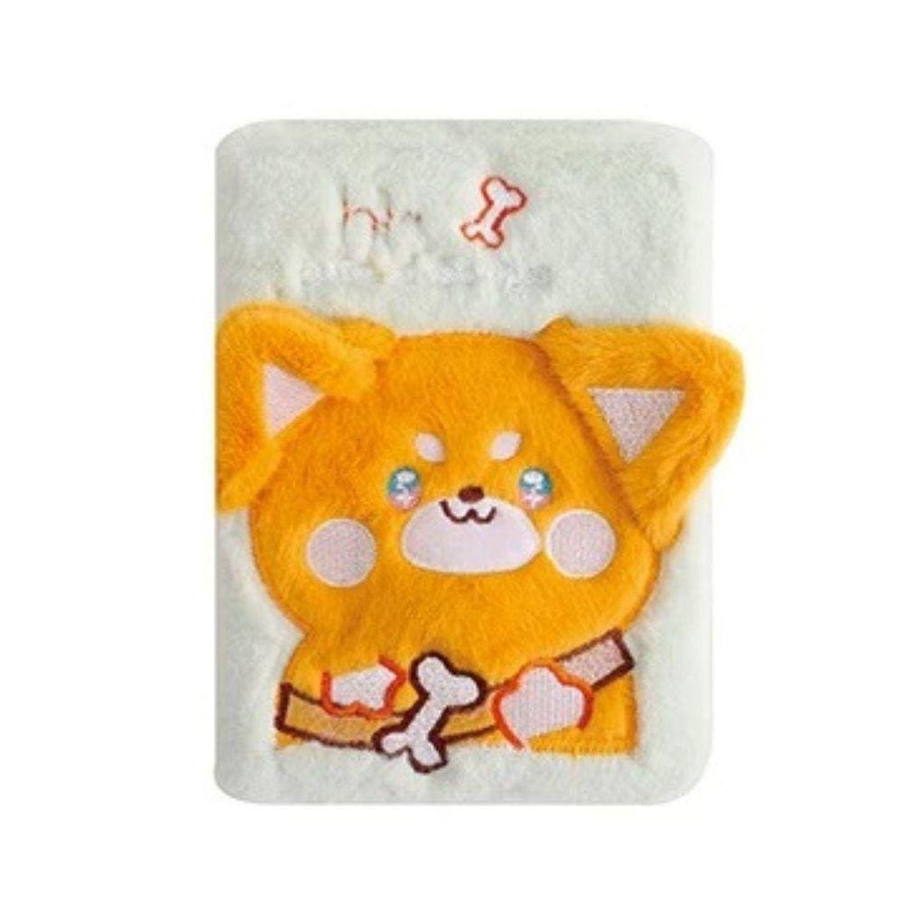 Caderno Com Capa Em Pelúcia Fofo Kawaii Premium 96 Folhas