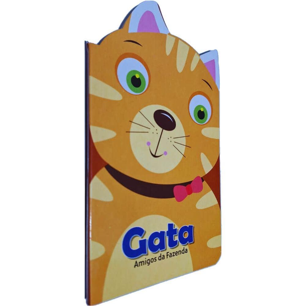 Livro Físico Infantil Cartonado Amigos da Fazenda: Gata