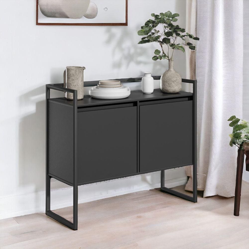 Aparador Compacto Metalic Preto