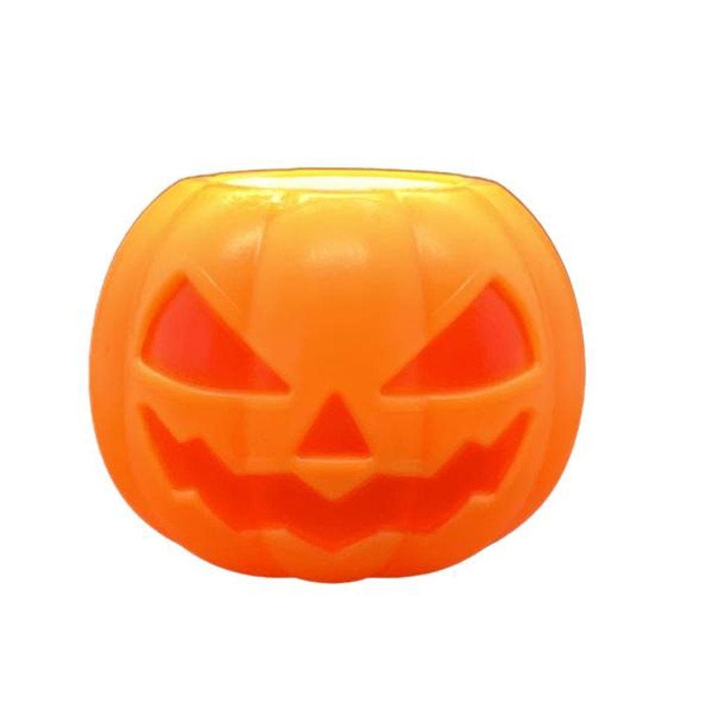 Kit 12 Abóboras Squishies de Plástico para Decoração de festa de Halloween