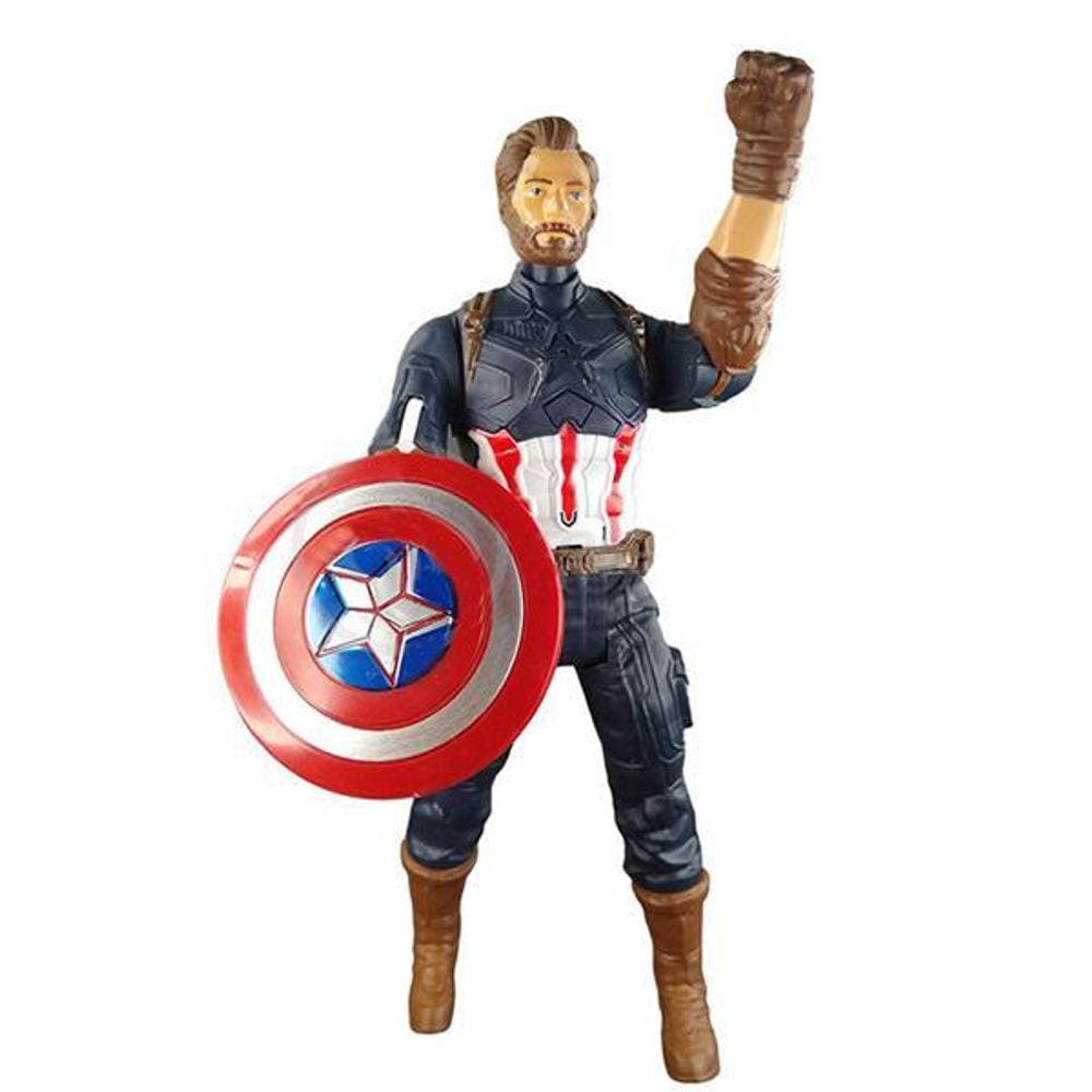 Boneco Action Figure Vingadores Capitão America Fala 29Cm 2