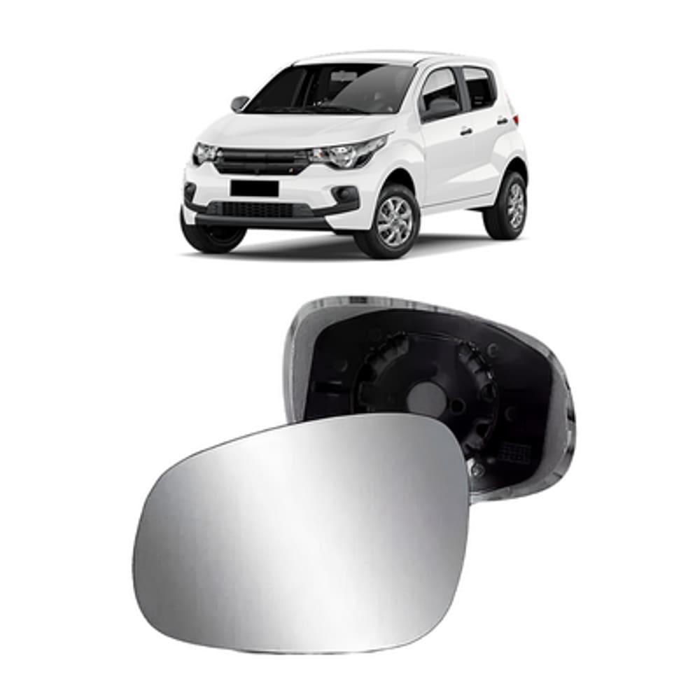 Lente Vidro Retrovisor Fiat Mobi 2017/.. Motorista - Rtym71